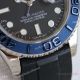 Swiss AAA Replica Rolex Yacht-Master Blueberry Cerachrom bezel Watch 40mm Oysterflex Strap (2)_th.jpg